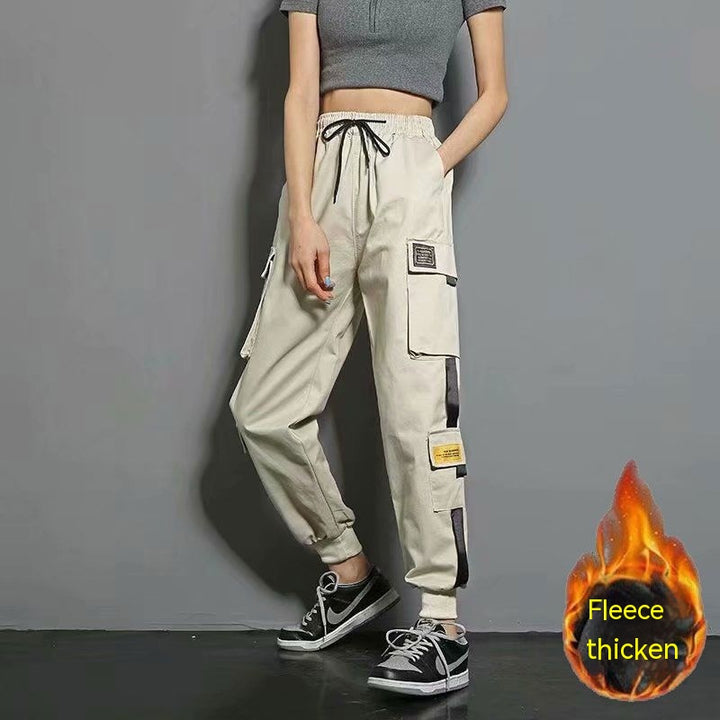 Oversized Cargo Pants Men And Women Ankle Banded Slacks High Waist Loose And Slimming-Women's Outerwear 2023-Zishirts