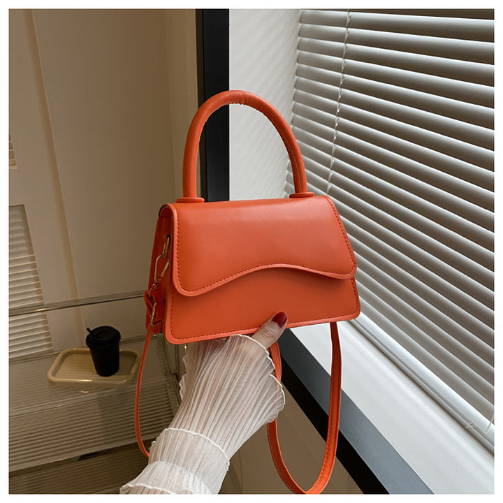 Fashion Messenger Bag Simple Solid Color Tote-Women's Bags-Zishirts