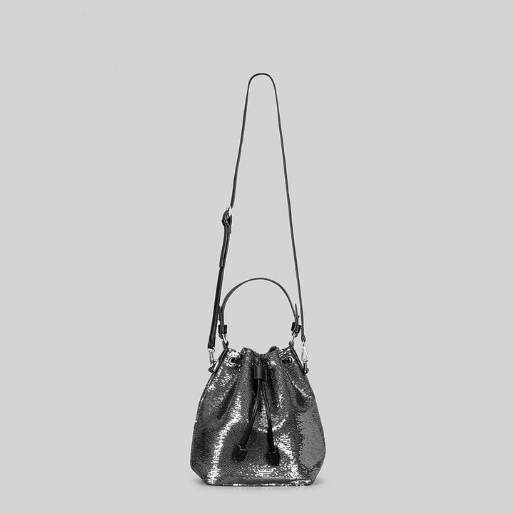 Bling Sequin Bucket Bag Women's Retro Elegant Sequins-Women's Bags-Zishirts