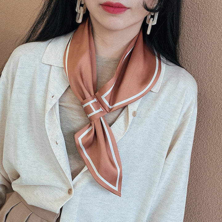 Women's Temperament Wild Letter Stewardess Scarf-Scarves & Wraps-Zishirts