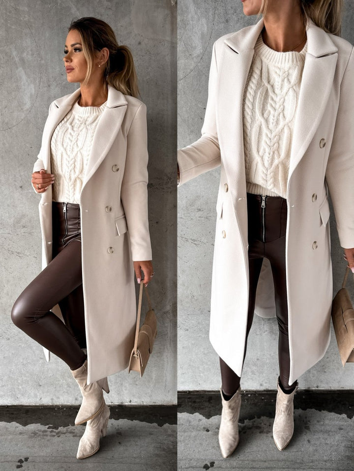 Fashion Casual Woolen Coat Women-Jackets-Zishirts