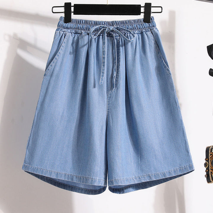 Lyocell Denim Shorts For Women Summer New-Womens 2024 March-Zishirts