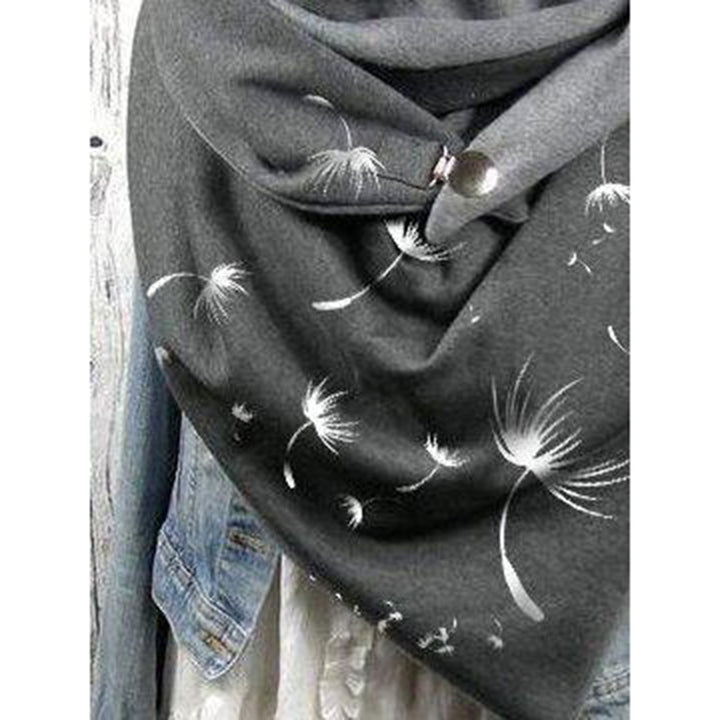 Women's Cotton Malaysia Warm Button Scarf-Scarves & Wraps-Zishirts