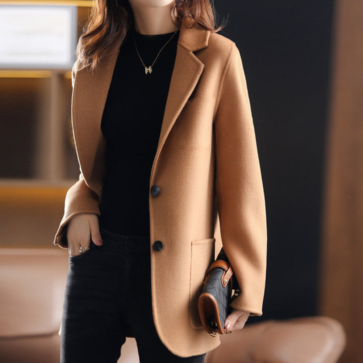 Women's Korean-style Casual Thickening Woolen Coat-Women's Outerwear 2023-Zishirts