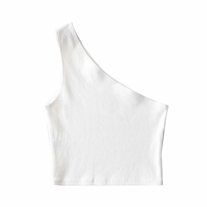 Women's Fashion Short Shoulder Vest-Blouses & Shirts-Zishirts