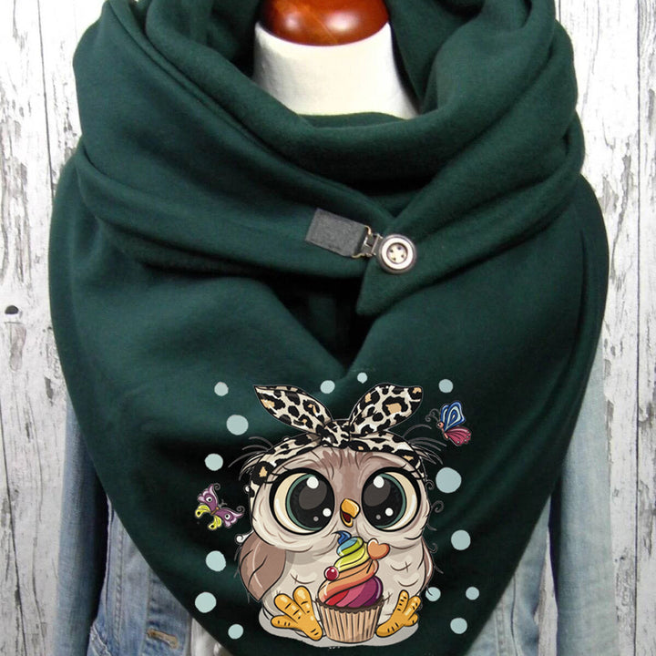 Women's Graceful And Fashionable Cotton Warm Button Scarf-Scarves & Wraps-Zishirts