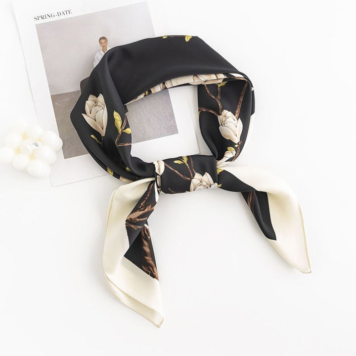 Elegant Silk Scarf Spring Matching Shirt-Scarves & Wraps-Zishirts