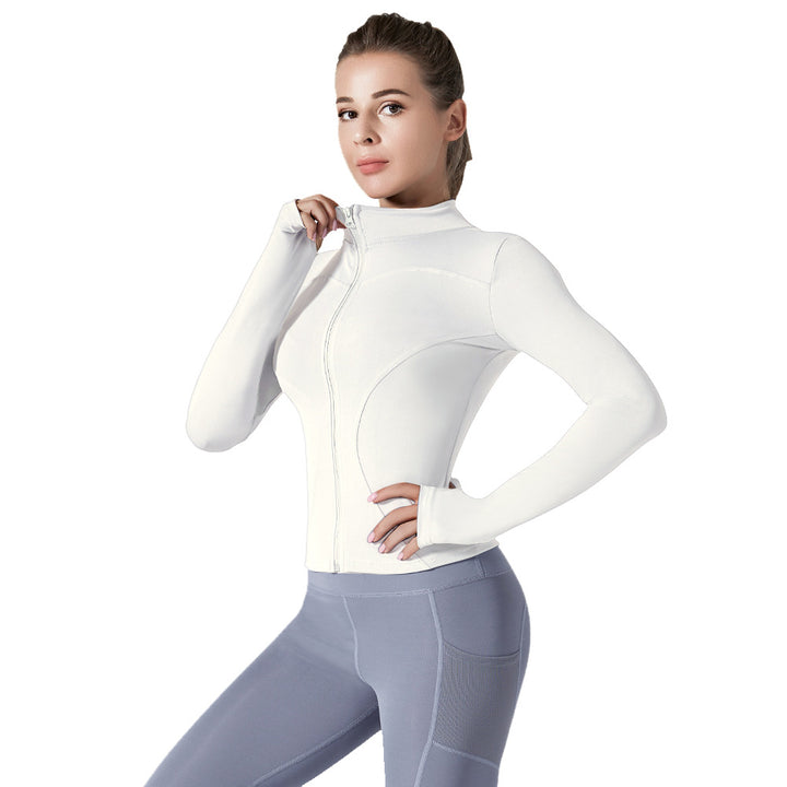 Running Training High Elastic Breathability Jacket Long Sleeve Top Workout Clothes-Women's Outerwear 2023-Zishirts