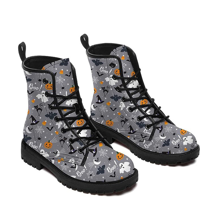 Women's Fashion Halloween Cartoon Printed Boots-Womens Footwear-Zishirts