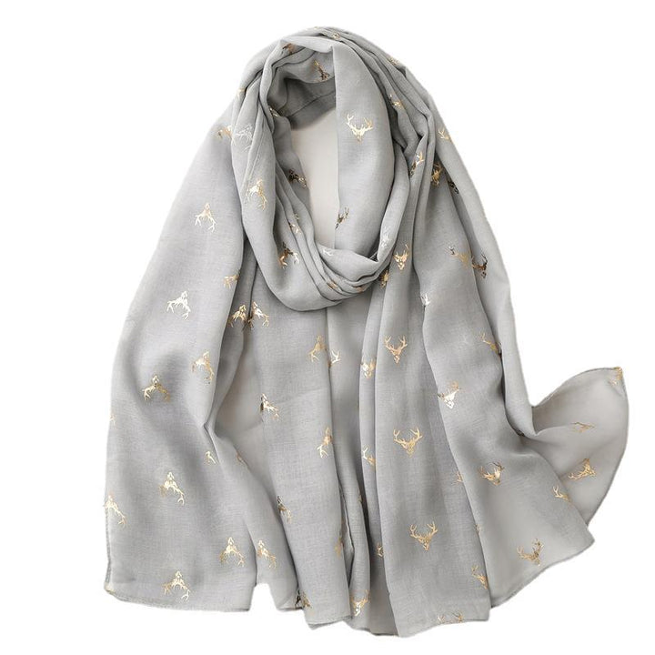 Fresh Warm Warm Wind Voile Cotton And Linen Feel Scarf-Scarves & Wraps-Zishirts