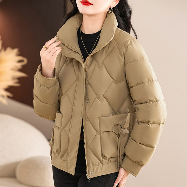 Loose Short Thickened Down Cotton Jacket-Jackets-Zishirts