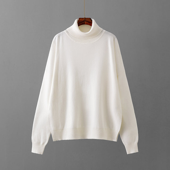 Women's Fashion Loose Turtleneck Sweater-Sweaters-Zishirts