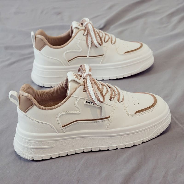 Platform White Shoes Minority All-match Running Leisure Sneakers-Womens Footwear-Zishirts