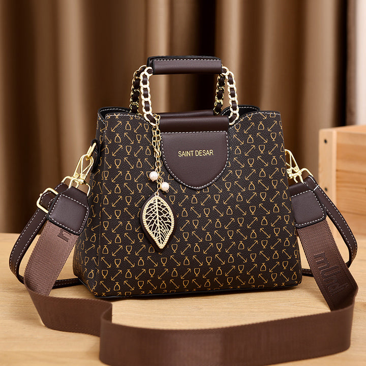 Women's Vintage Fashion Print Handbag-Women's Bags-Zishirts