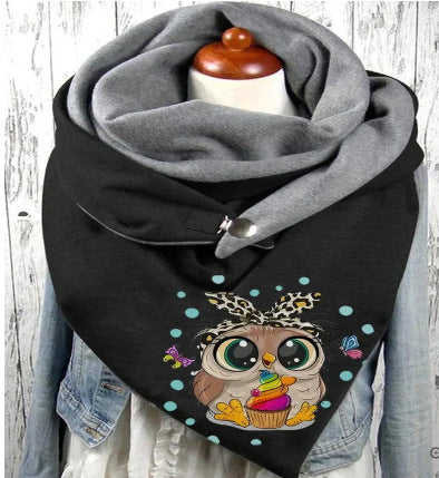 Women's Graceful And Fashionable Cotton Warm Button Scarf-Scarves & Wraps-Zishirts