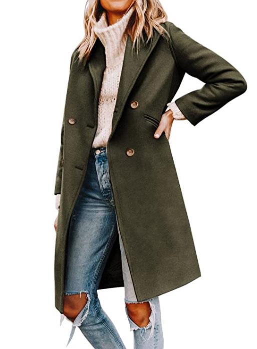 New Women's Woolen Mid-length Coat-Jackets-Zishirts