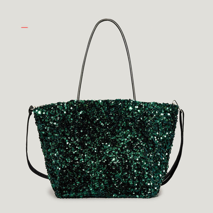 Autumn And Winter Super Flash Sequin Tote Bag Female Bling Sequins-Women's Bags-Zishirts