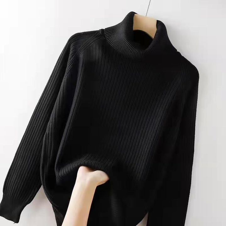 Turtleneck Bottoming Shirt Oversized Knit Sweater-Women's Outerwear 2023-Zishirts