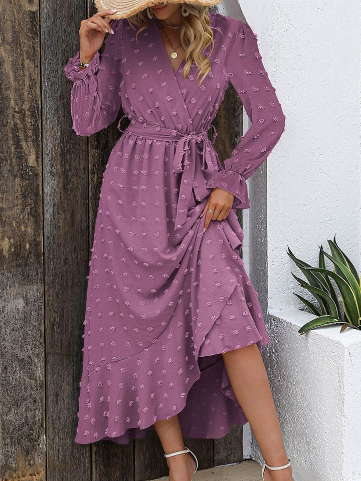 Women's Polka Dot Long Sleeve Dress Party-Women's Outerwear 2023-Zishirts