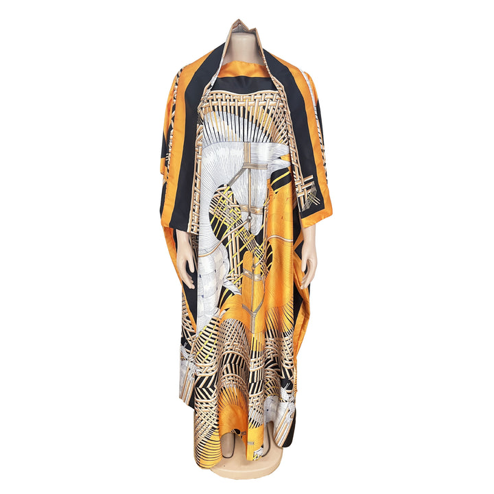 Women's Fashion Casual Printing Robe-Lady Dresses-Zishirts
