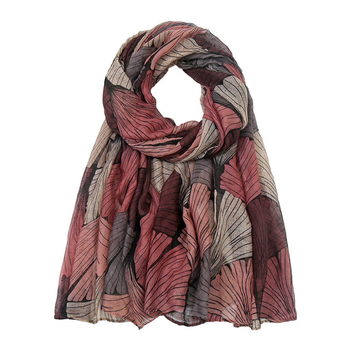 Printed Bali Yarn Scarf Women's Cotton And Linen Talma-Scarves & Wraps-Zishirts