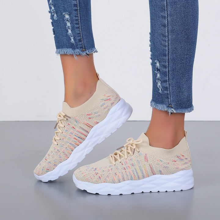 Summer New Fashion Sports And Leisure Flying Woven Large Size Women's Pumps-Womens Footwear-Zishirts