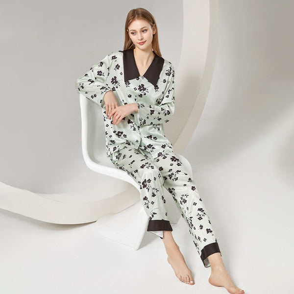 Ice Silk Pajamas Thin Homewear-Suits & Sets-Zishirts