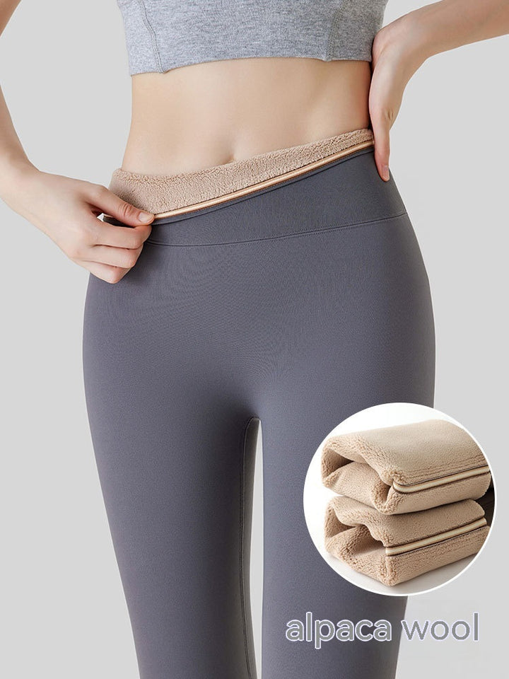 Fleece-lined Thick High Waist Hip Lift Leggings For Women-Women's Outerwear 2023-Zishirts