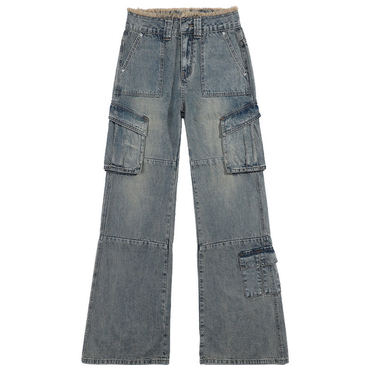 Women's American-style Retro Workwear Jeans-Woman Jeans-Zishirts