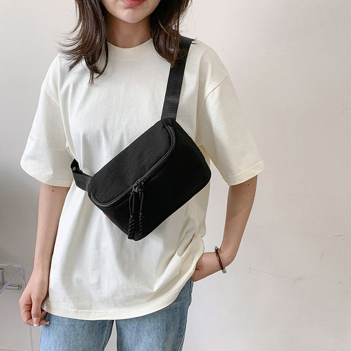 New Waist Bag Single Shoulder Crossbody Phone Bag Solid Color Simple-Women's Bags-Zishirts