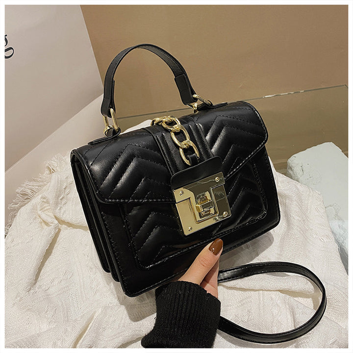 Fashion Popular One Shoulder New Flip Portable Small Square Bag-Women's Bags-Zishirts