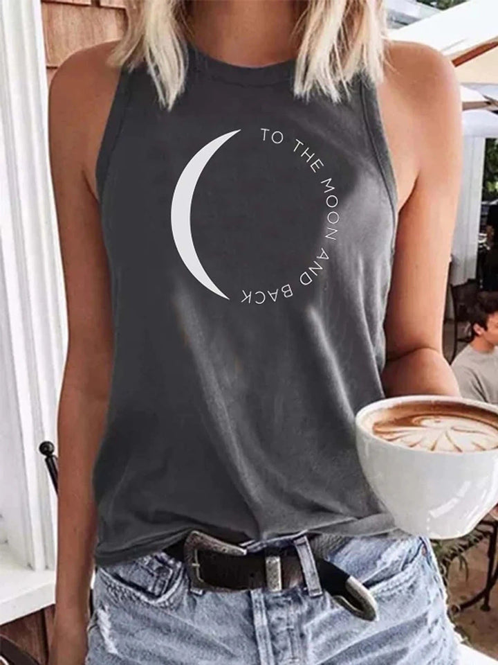 Summer Printed Round Neck Short Sleeve T-shirt New Vest-Blouses & Shirts-Zishirts