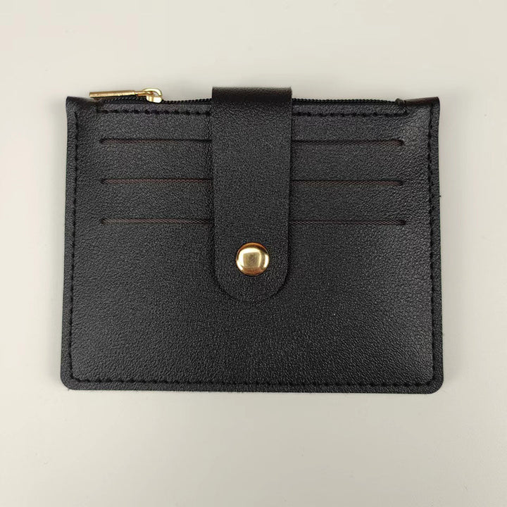 Short Small Card Holder Certificate Holder Women With Zipper-Women's Bags-Zishirts