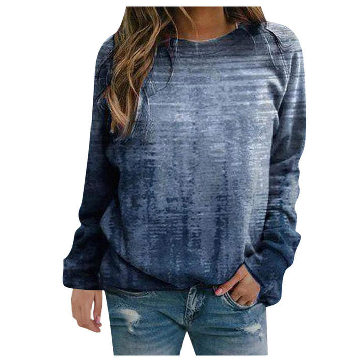 Rendering 3D Digital Printing Long Sleeve Loose Round Neck Sweater-Womens 2024 March-Zishirts