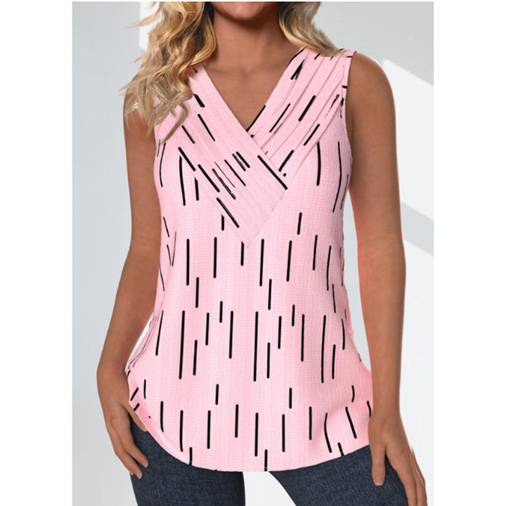 Women's Summer Printed Loose Casual Sleeveless Top-Womens 2024 March-Zishirts