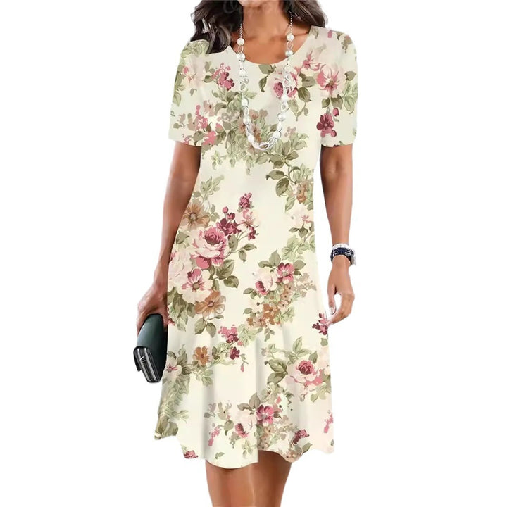 Women's Fashion Personality Vintage Floral Dress-Womens 2024 March-Zishirts