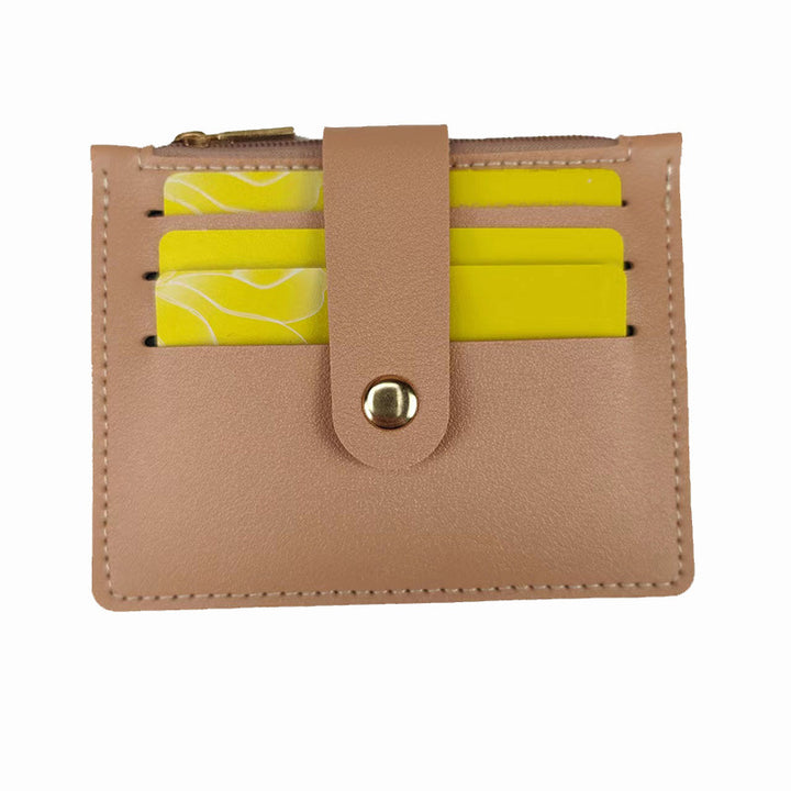 Short Small Card Holder Certificate Holder Women With Zipper-Women's Bags-Zishirts