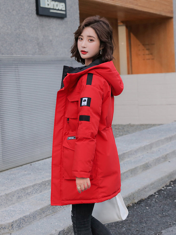 Girls' Korean-style Loose Down Cotton-padded Jacket-Women's Outerwear 2023-Zishirts