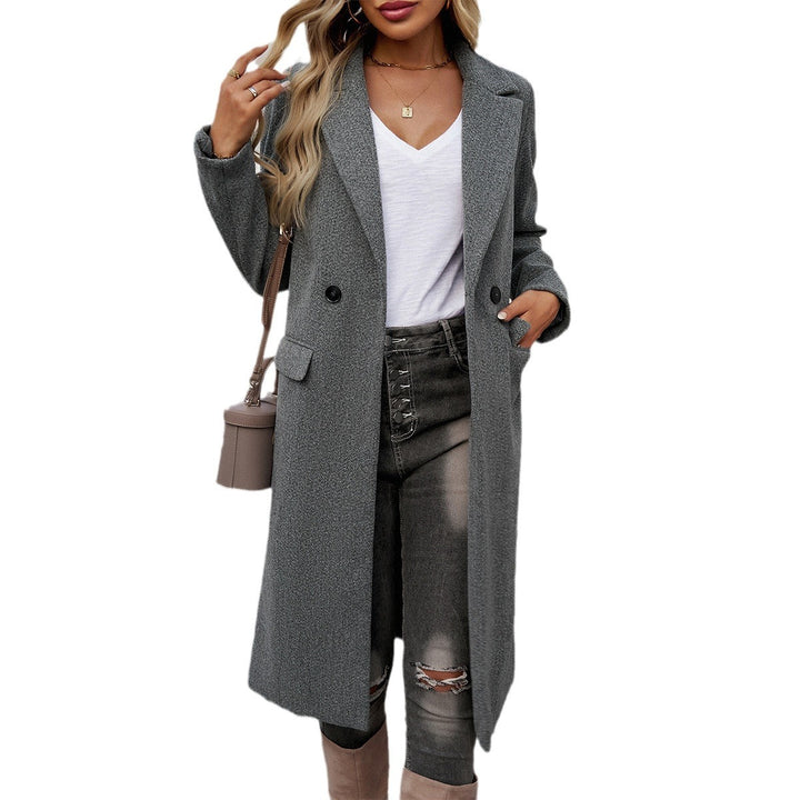 Lady Temperament Commuting Turn-down Collar Coat-Jackets-Zishirts