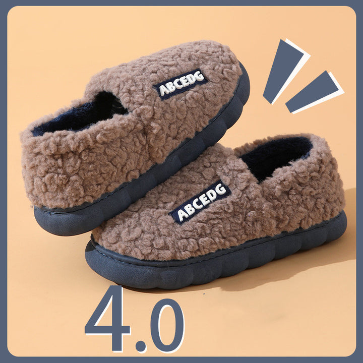 Household Indoor And Outdoor Heightening And Velvet Thickened Anti-slip Slippers-Womens Footwear-Zishirts