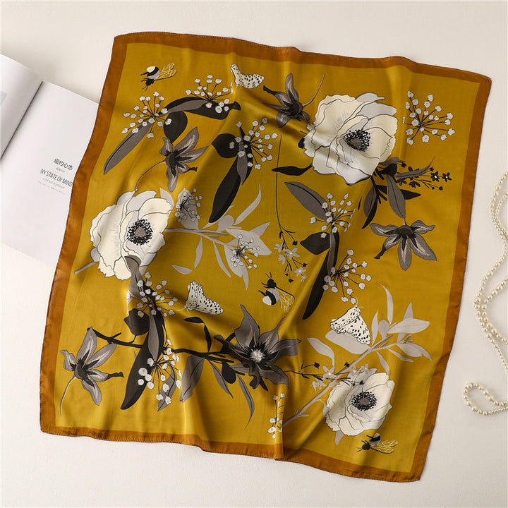 New Women's Scarves 70cm Love Bird Letter Pattern-Scarves & Wraps-Zishirts