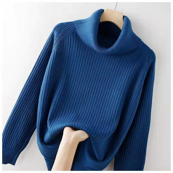 Turtleneck Bottoming Shirt Oversized Knit Sweater-Women's Outerwear 2023-Zishirts