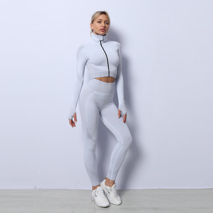 3PCS Yoga Set Seamless Sport Set Women Gym Clothing Leggings Women Crop Top Sports Bra Women Fitness Gym Set Womens Outfits Tracksuit-Womens 2024 March-Zishirts