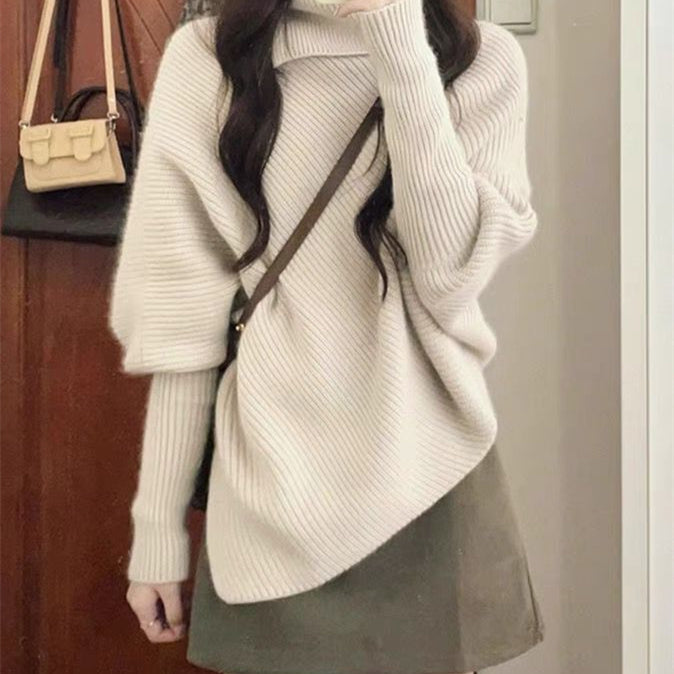 Autumn And Winter Women's Lazy Casual Sweater Skirt Suit-Women's Outerwear 2023-Zishirts