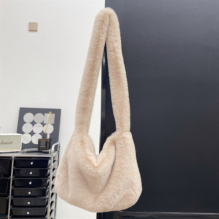 Rabbit Plush Bag All Match Shoulder-Women's Bags-Zishirts