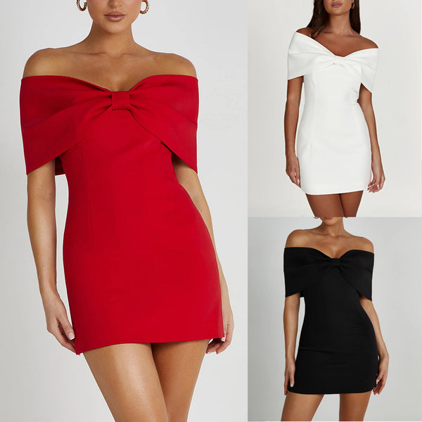 Summer New Sexy Off-neck Casual Dress-Lady Dresses-Zishirts