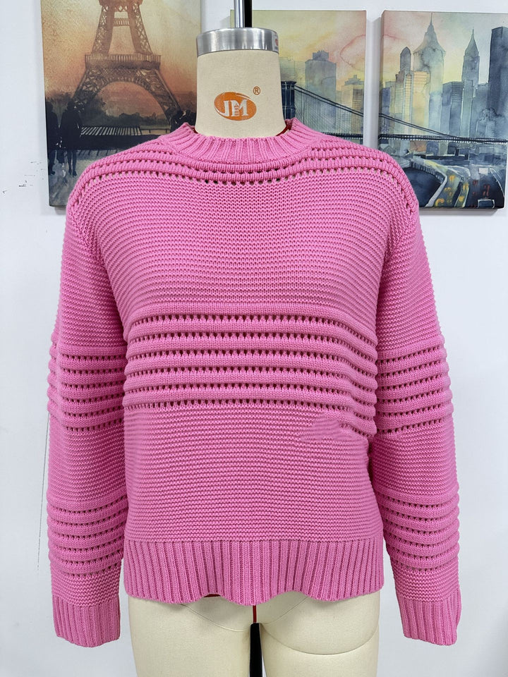 Pit Stripe Women's Knitwear Fashion-Sweaters-Zishirts