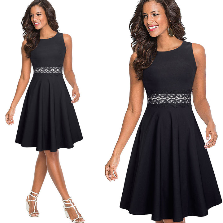 Lace European And American Style Dress-Lady Dresses-Zishirts