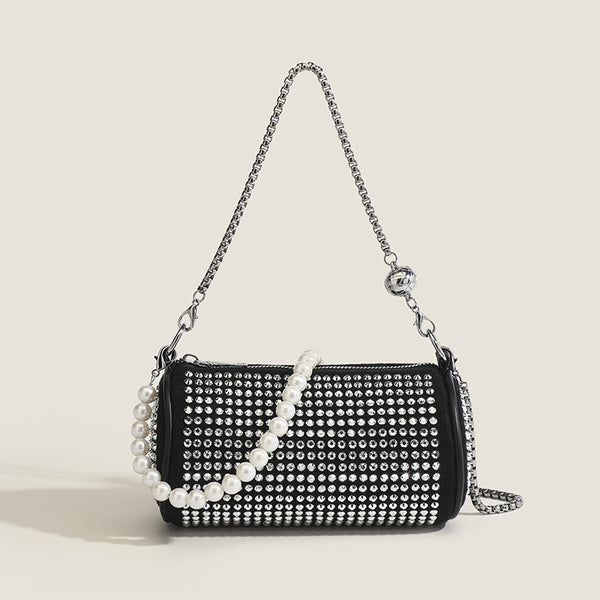 Shiny Rhinestone Crossbody Bag Casual Fashion-Women's Bags-Zishirts