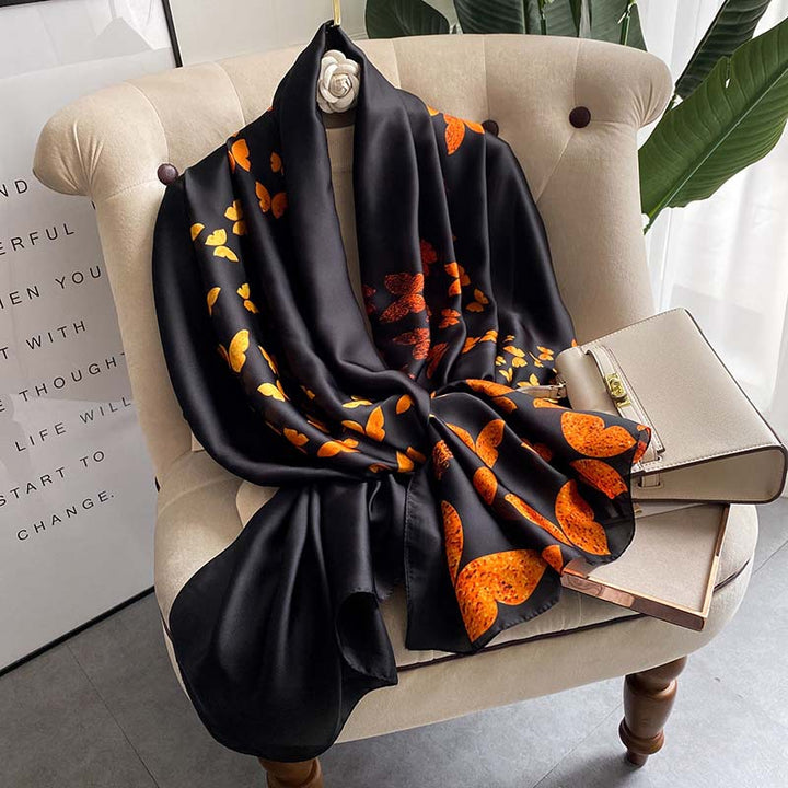 Women's Retro Fashion Decorative Scarf New Silk Satin-Scarves & Wraps-Zishirts